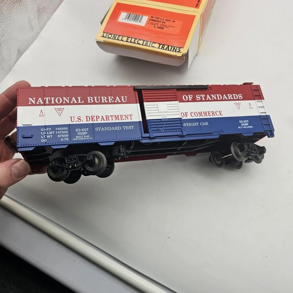 Lionel TTOS US Dept Of Commerce Box Car O Gauge NBS Weight Car Limited‎ 6-52098